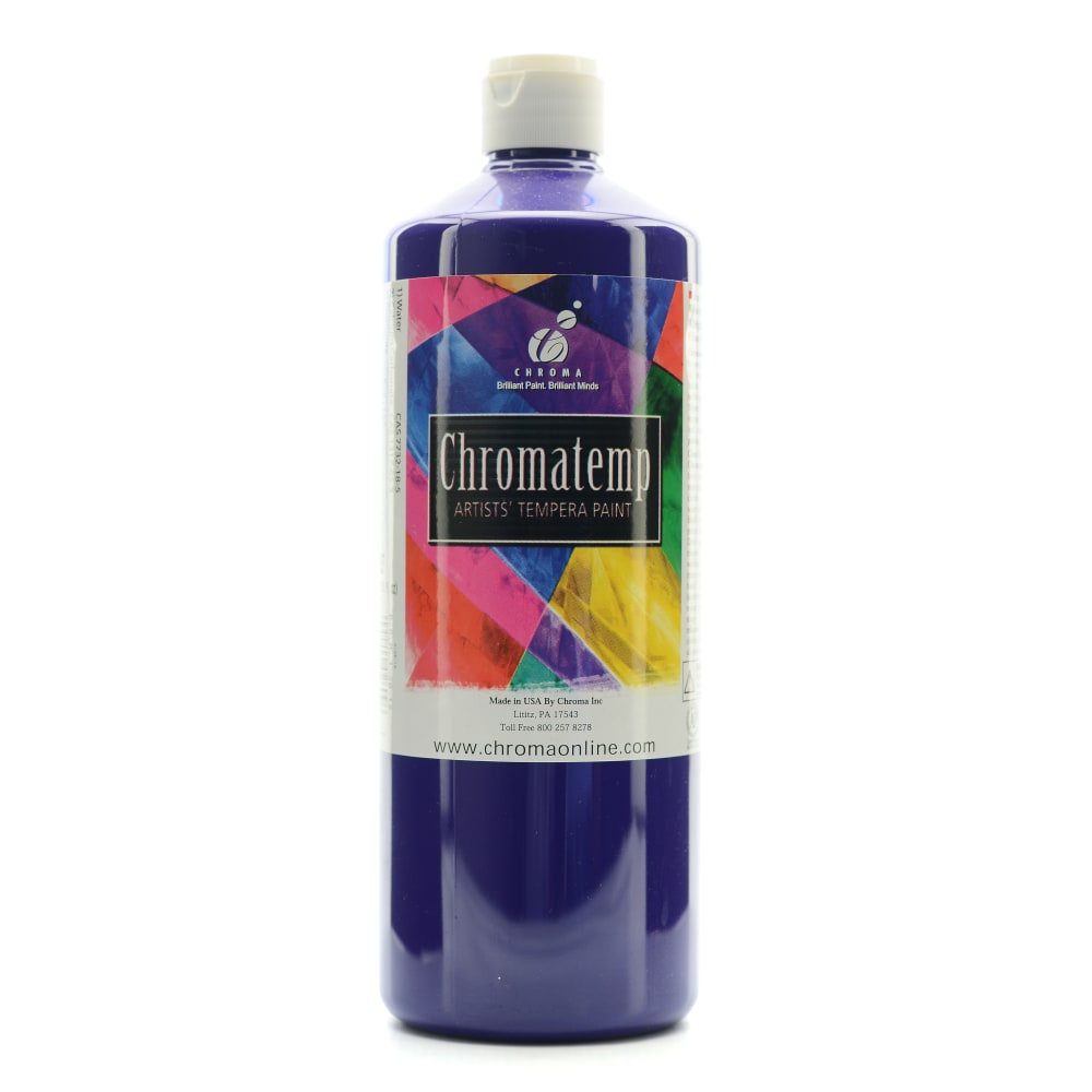 Chroma ChromaTemp Artists Tempera Paint, 32 Oz, Violet