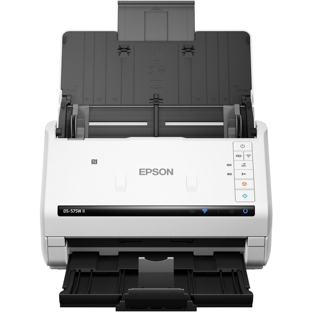 Epson DS-575W II Sheetfed Scanner - 600 x 600 dpi Optical - 30-bit Color - 24-bit Grayscale - 35 ppm (Mono) - 35 ppm (Color) - Duplex Scanning - USB