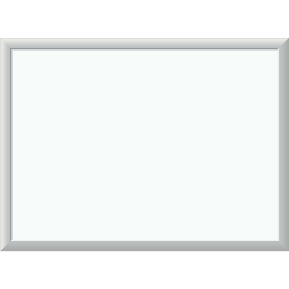 U Brands Non-Magnetic Melamine Dry Erase Board, 23in X 17in, Silver Aluminum Frame