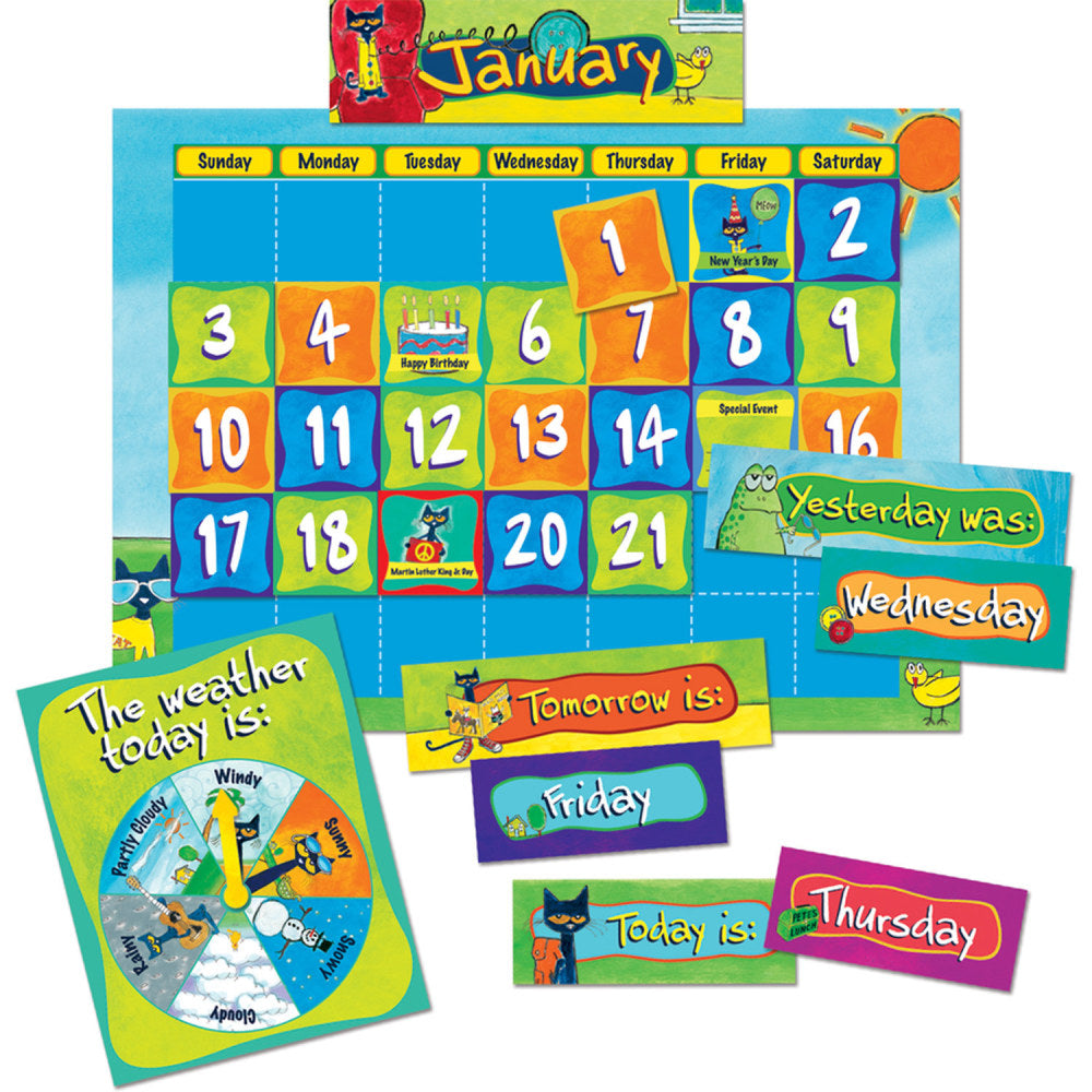 Edupress Pete The Cat Calendar Kits, Multicolor, Set Of 2 Kits