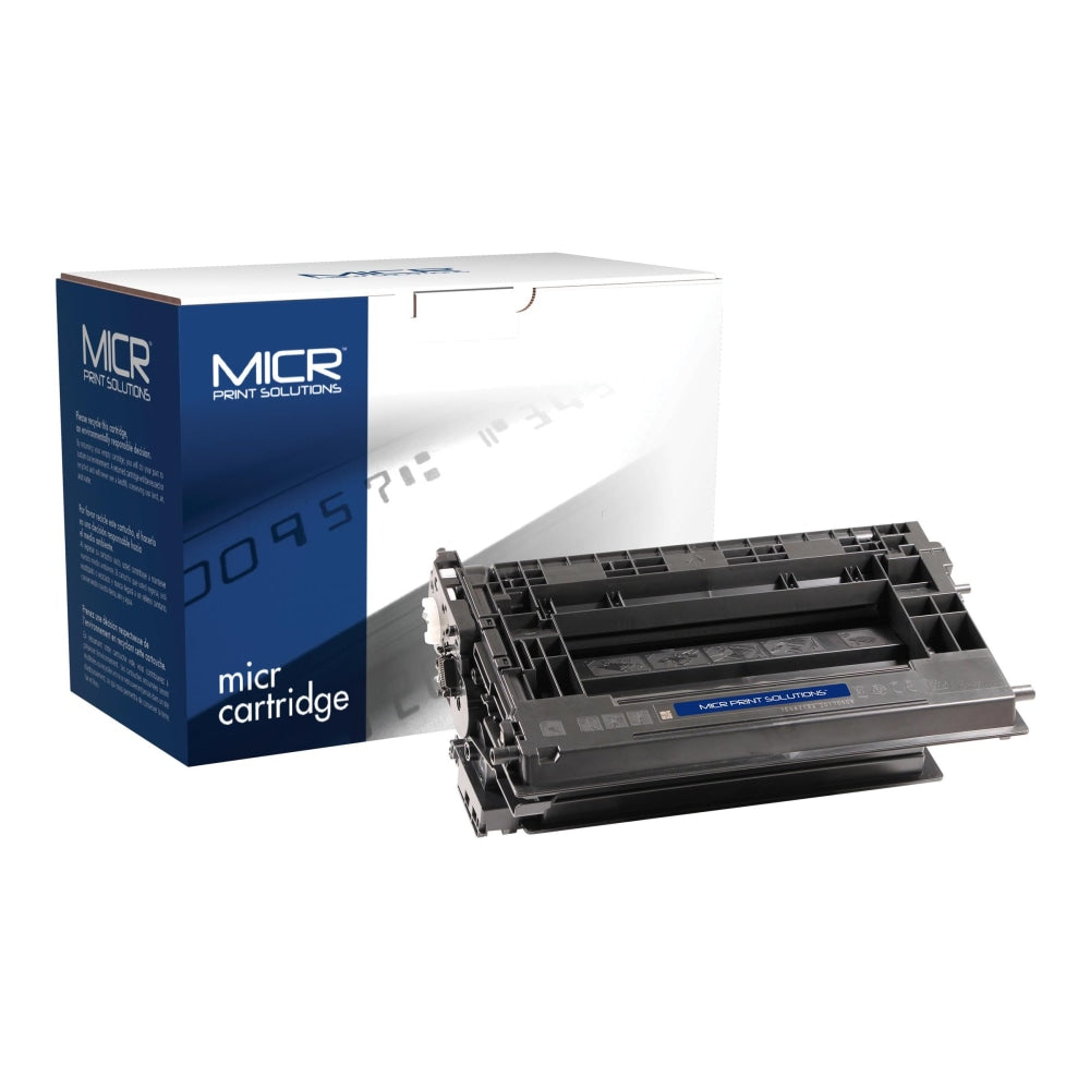 MICR Print Solutions Remanufactured Black MICR Toner Cartridge Replacement For HP 37A, MCR37AM