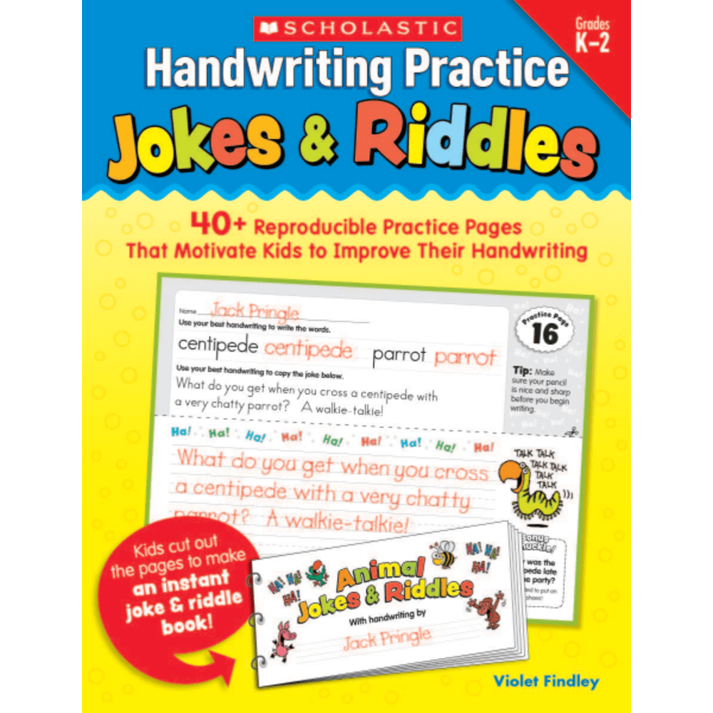 Scholastic Handwriting Practice: Jokes & Riddles