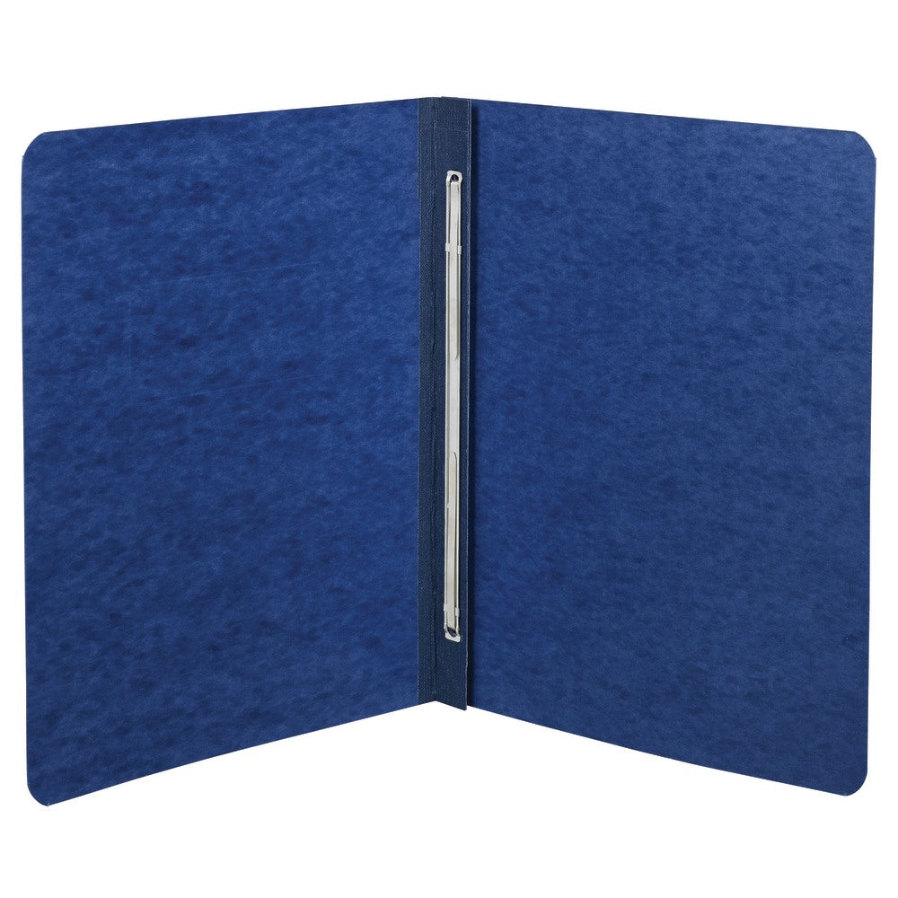 ACCO Pressboard Report Cover With Fastener, Side Bound, 8 1/2in x 11in, 60% Recycled, Dark Blue