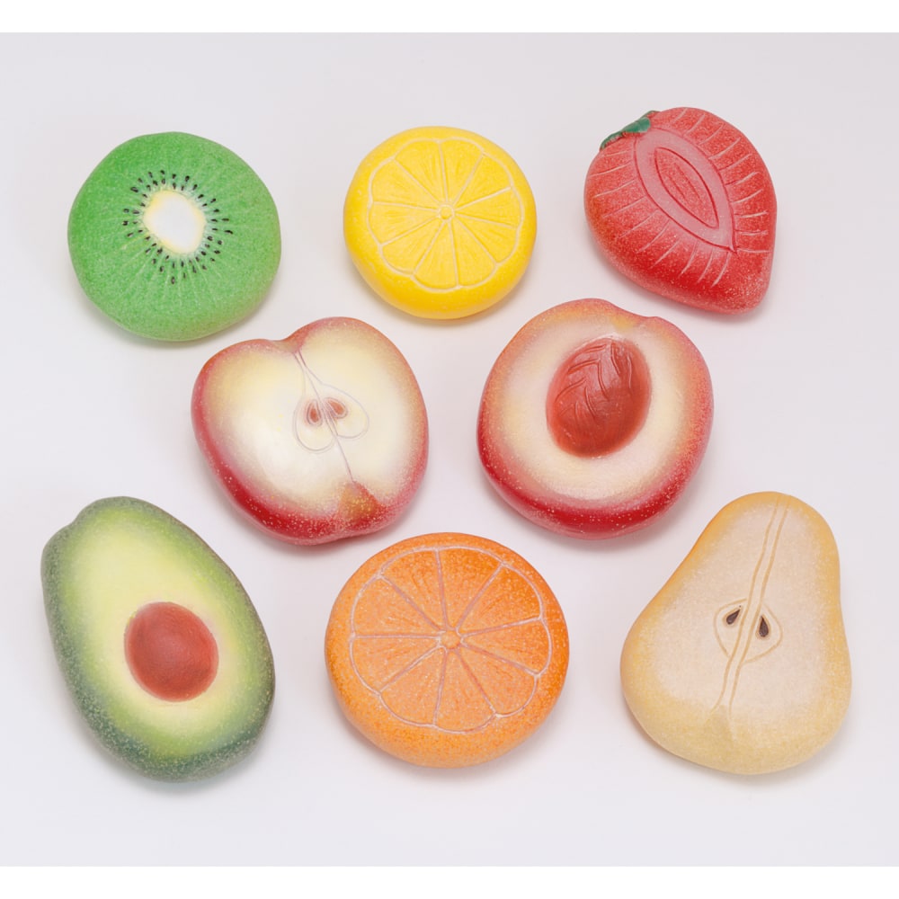 Yellow Door Sensory Stones, Fruit, Pack Of 8 Stones