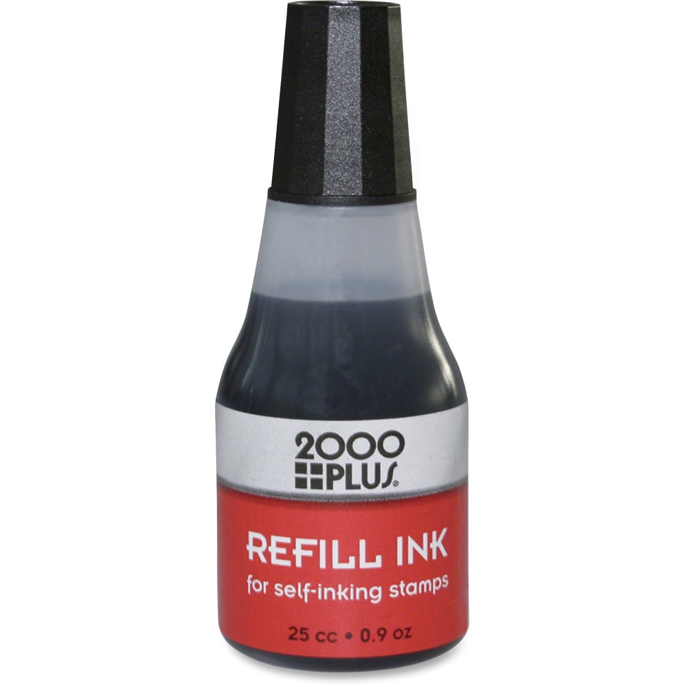 2000 PLUS Self-Inking Stamp Refill Ink, 1 Oz, Black