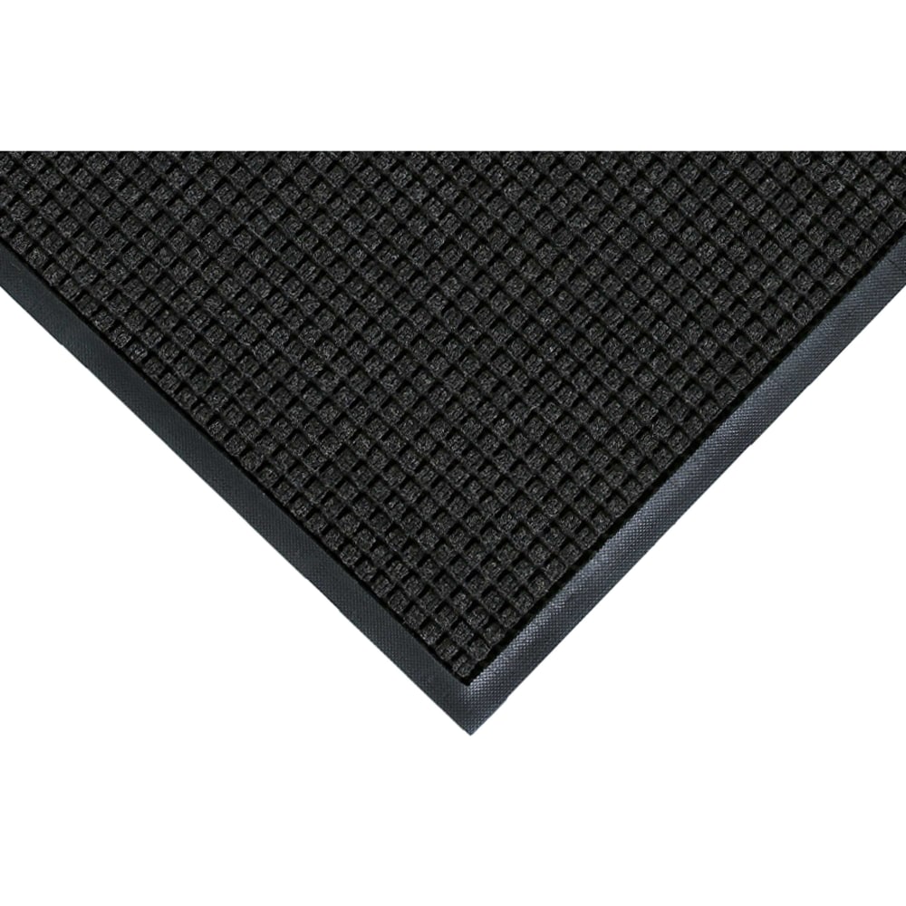 M+A Matting WaterHog Squares Classic Floor Mat, 4ft x 8ft, Charcoal