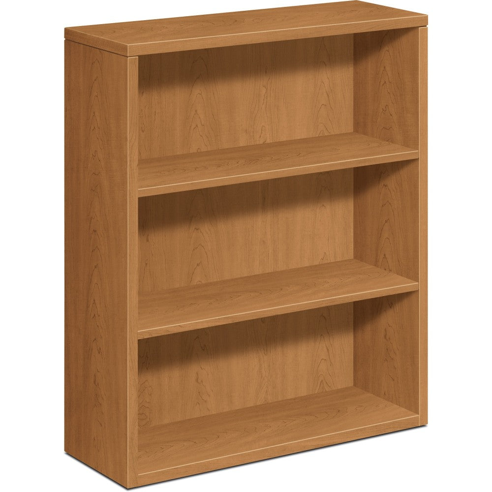 HON 10500 43inH 3-Shelf Bookcase With Fixed Shelves, Harvest Cherry