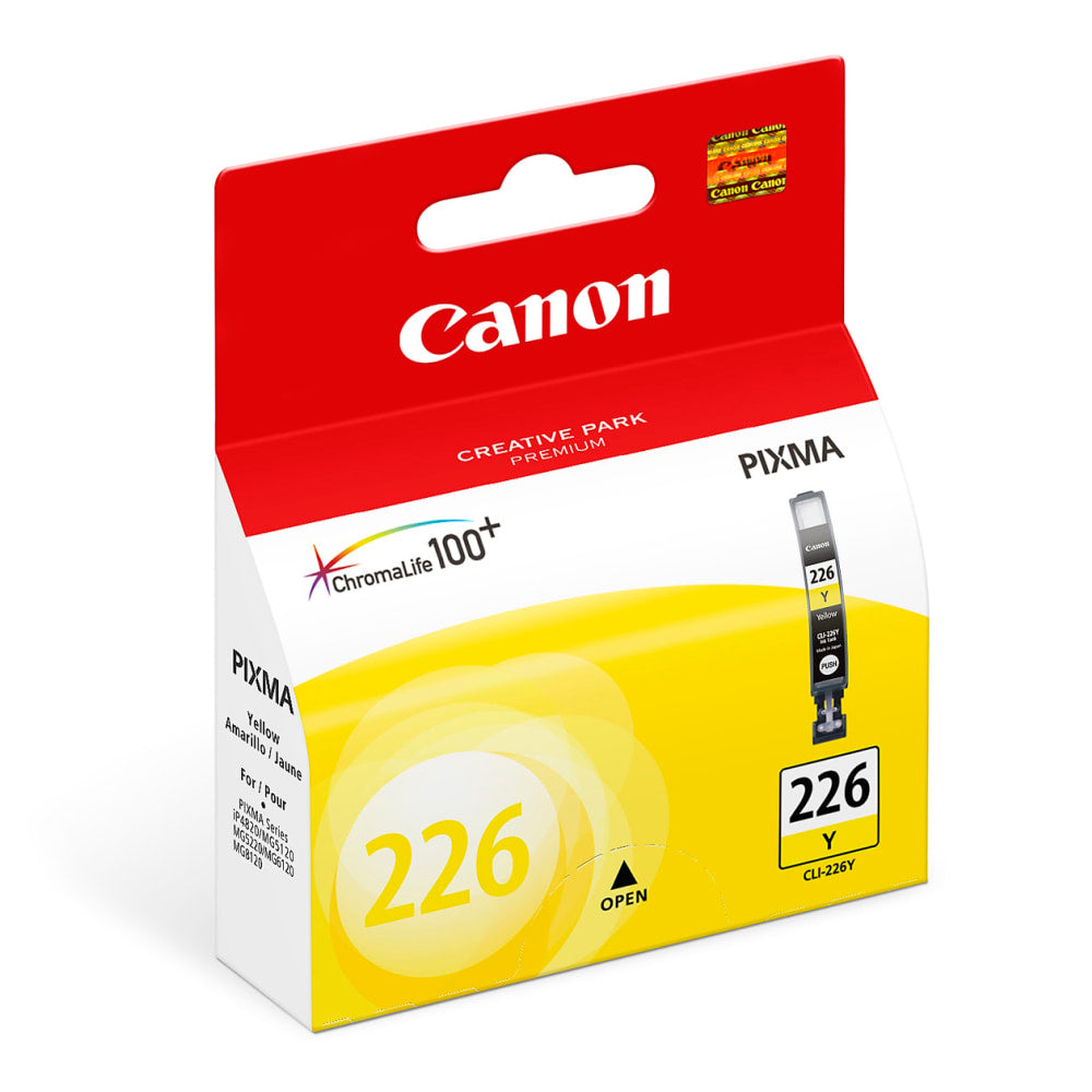 Canon CLI-226 ChromaLife 100+ Yellow Ink Tank, 4549B001