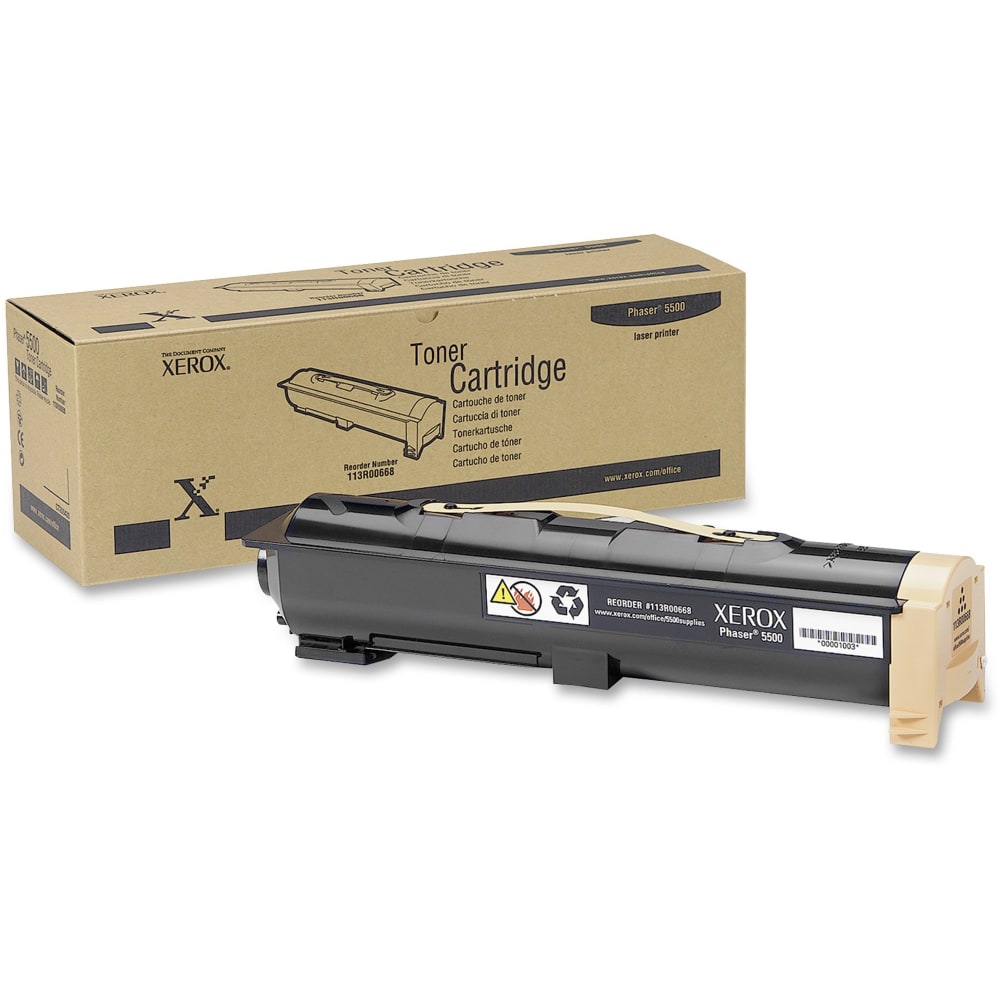 Xerox 5500 Black Extra-High Yield Toner Cartridge, 113R00668