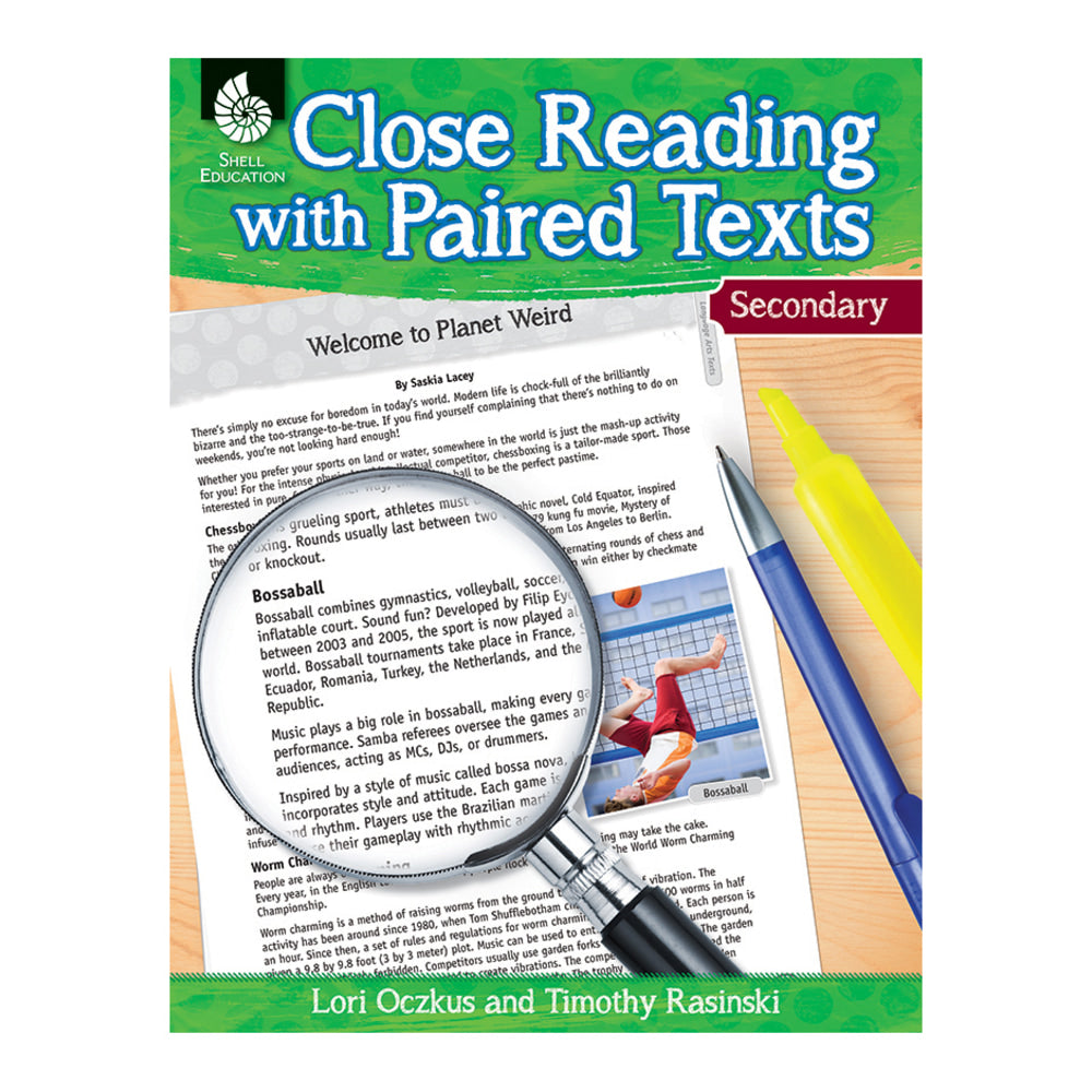 Shell Education Close Reading With Paired Texts, Grades 6-8