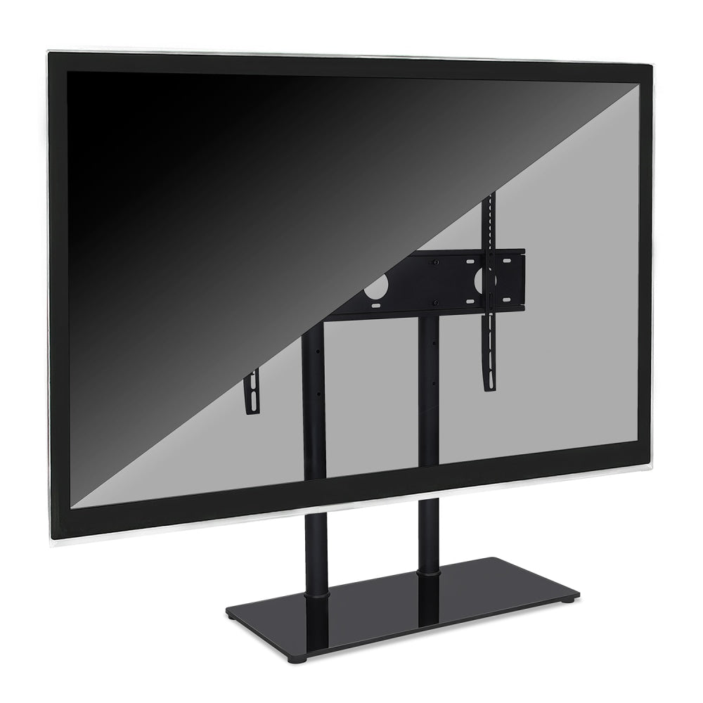 Mount-It! MI-846 Tabletop TV Stand For TVs Up To 60in, 31inH x 24inW x 11inD, Black