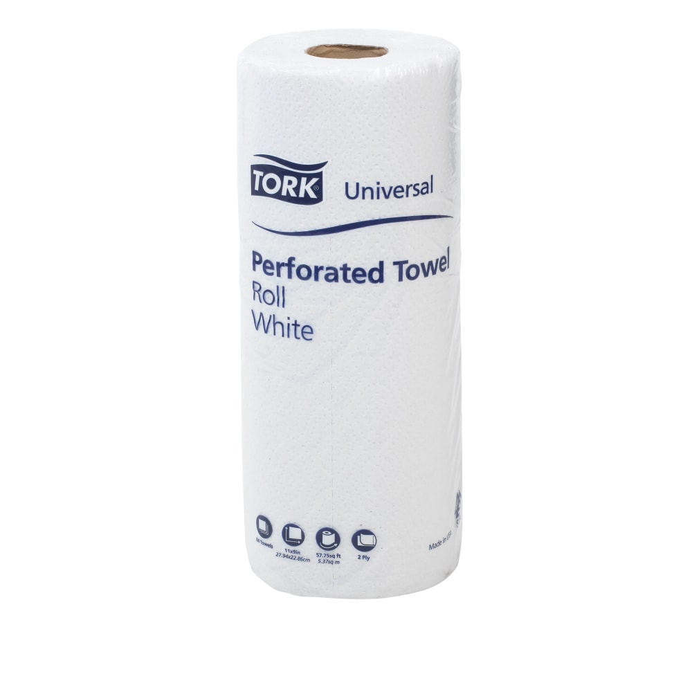 Tork Universal 2-Ply Paper Towels, 84 Sheets Per Roll, Pack Of 30 Rolls