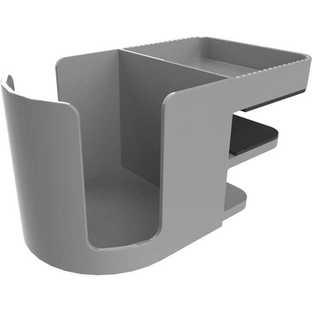 Deflecto Standing Desk Cup Holder Organizer, Gray