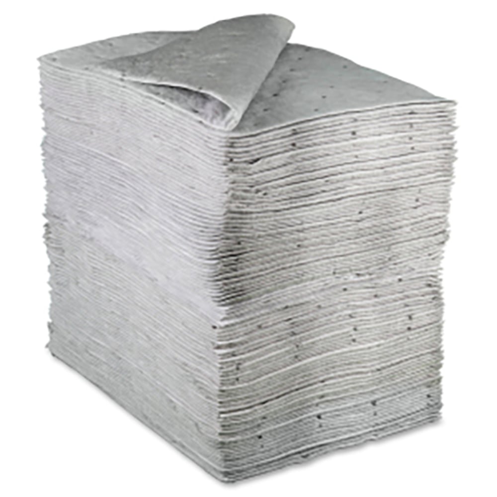 3M Maintenance Sorbent Pad - 15.5in Width x 20.5in Length - 100/Carton - Scrim - White