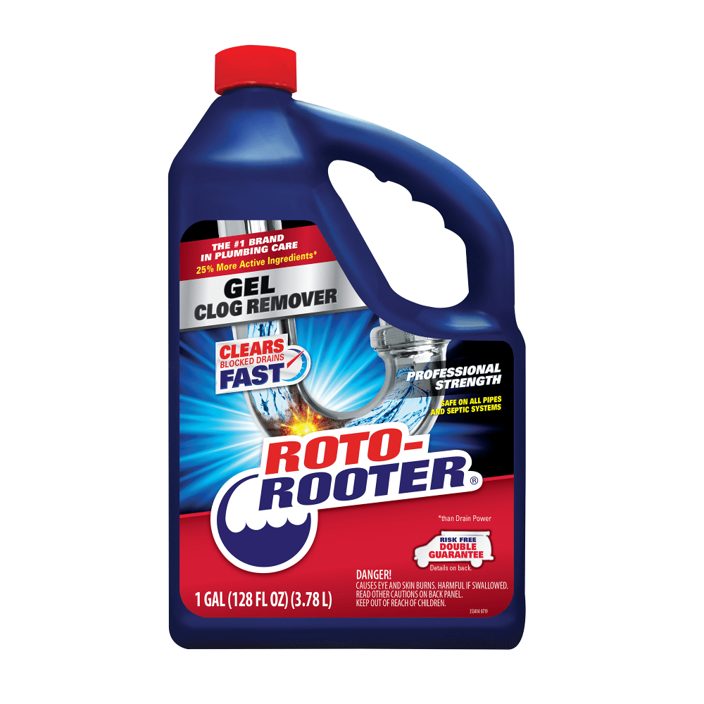 Rust-Oleum Roto Rooter Gel Clog Remover, 1 Gallon, Case Of 4 Bottles