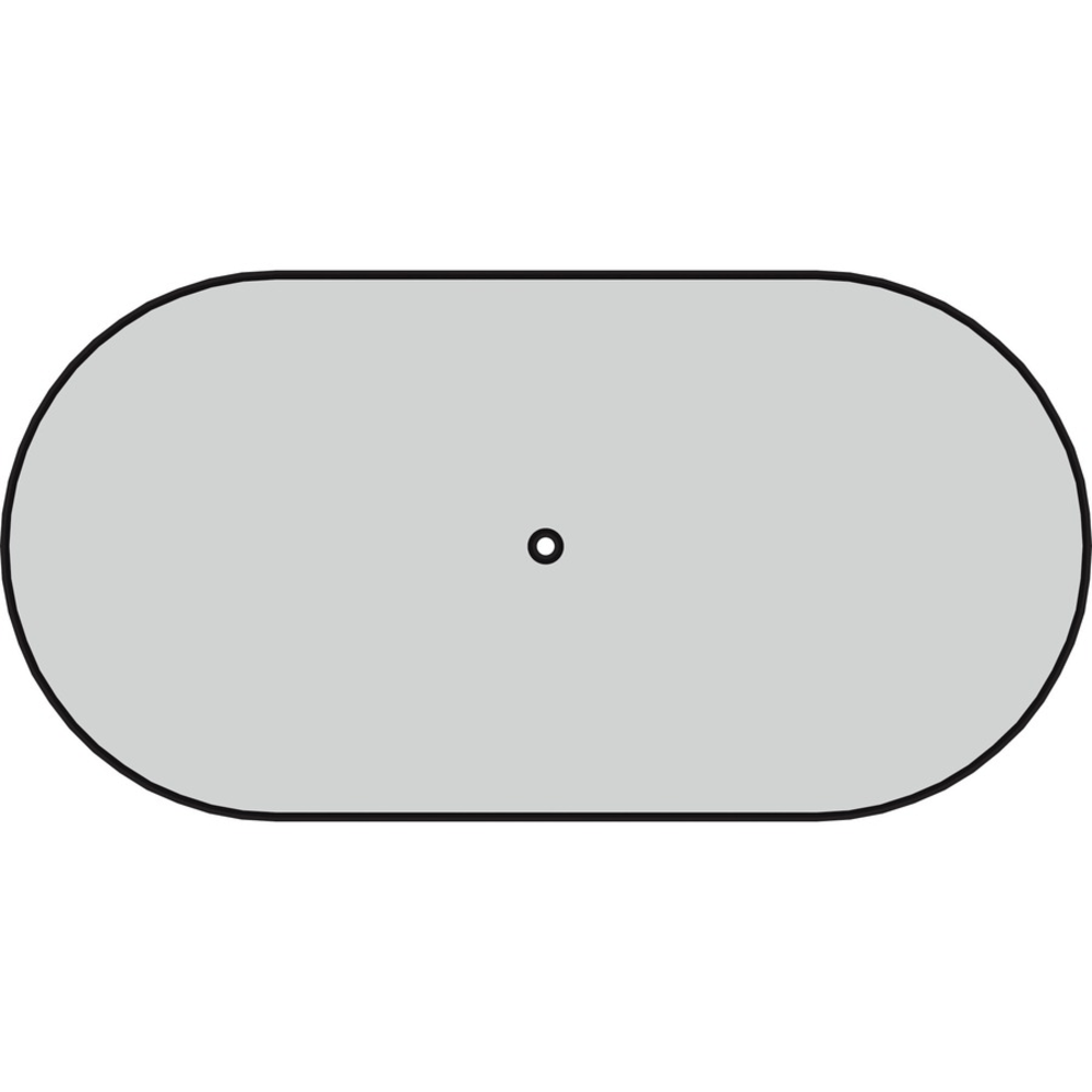 Lorell Prominence 2.0 Racetrack Conference Tabletop - For - Table TopMahogany Racetrack, Laminated Top x 96in Table Top Width x 48in Table Top Depth x 1.50in Table Top Thickness - Conferencing - Assembly Required - Particleboard Top Material - 1 Each