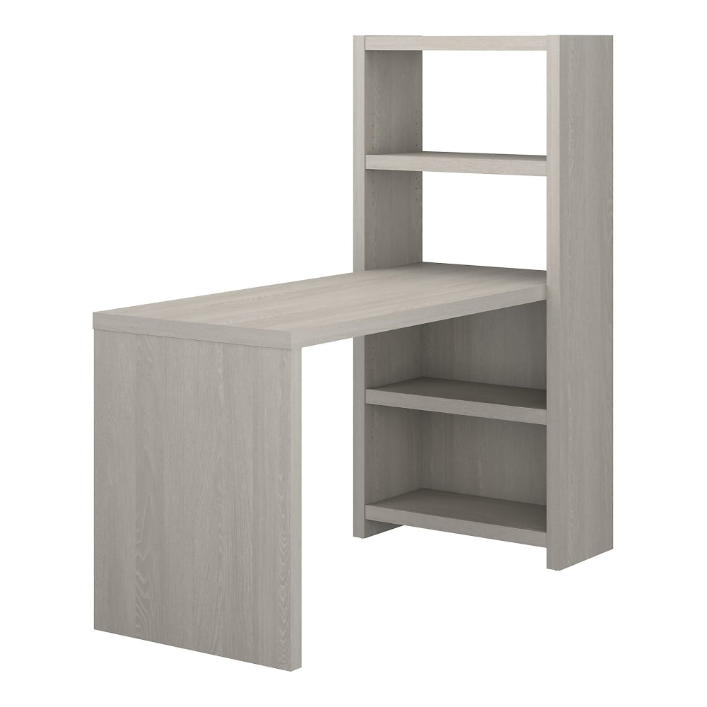 Bush Business Furniture Echo 56inW Bookcase Computer Desk, Gray Sand, Standard Delivery