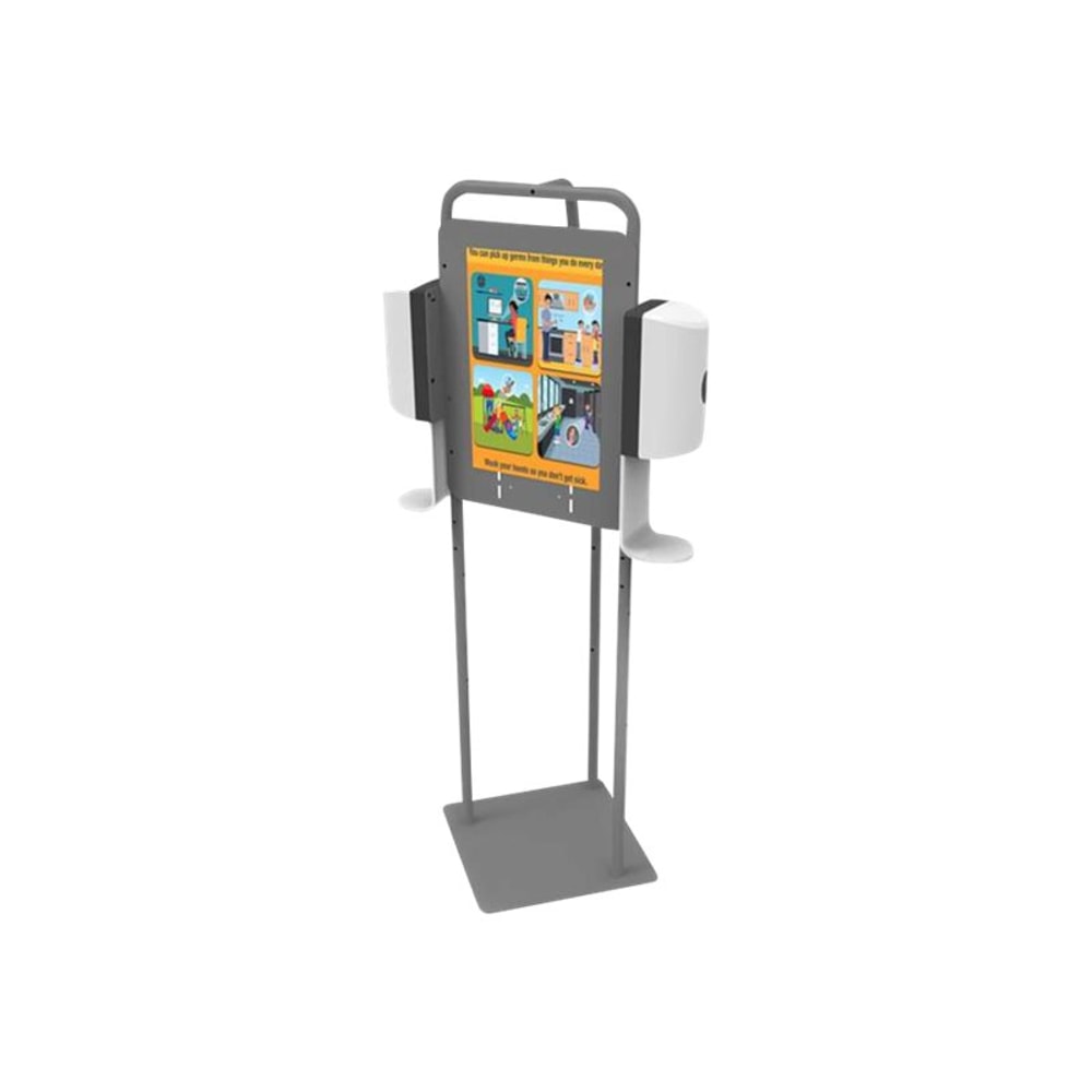 Copernicus Double - Hand sanitizer dispenser stand - metal