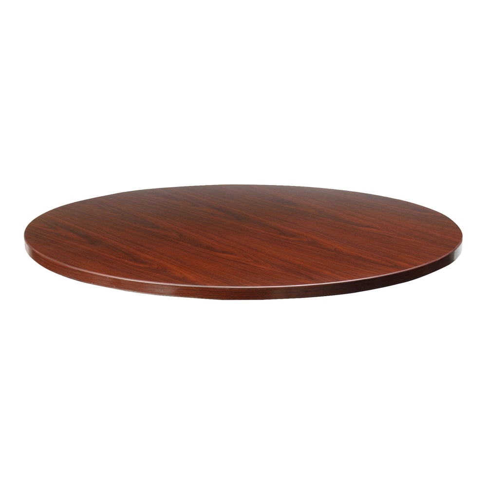 Lorell Essentials Round Table Top, 42inD, Mahogany