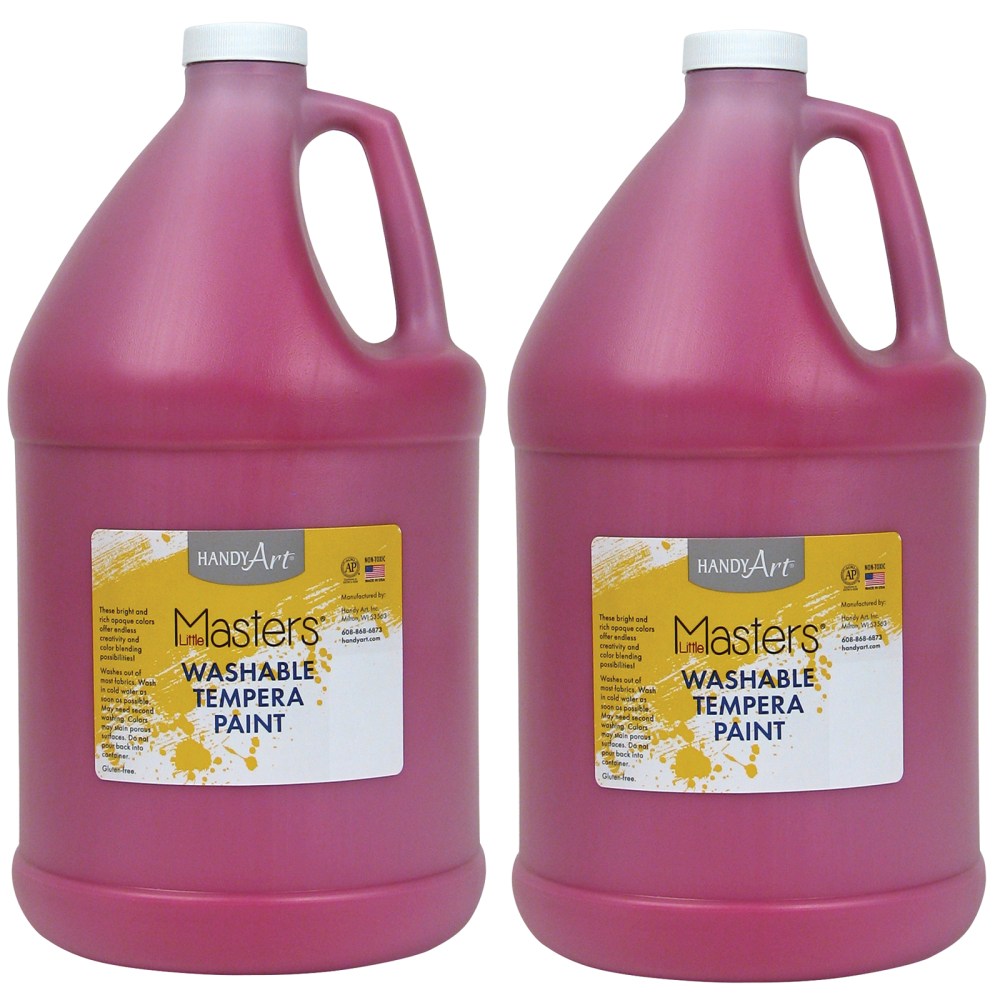 Little Masters Washable Tempera Paint, 128 Oz, Magenta, Pack Of 2