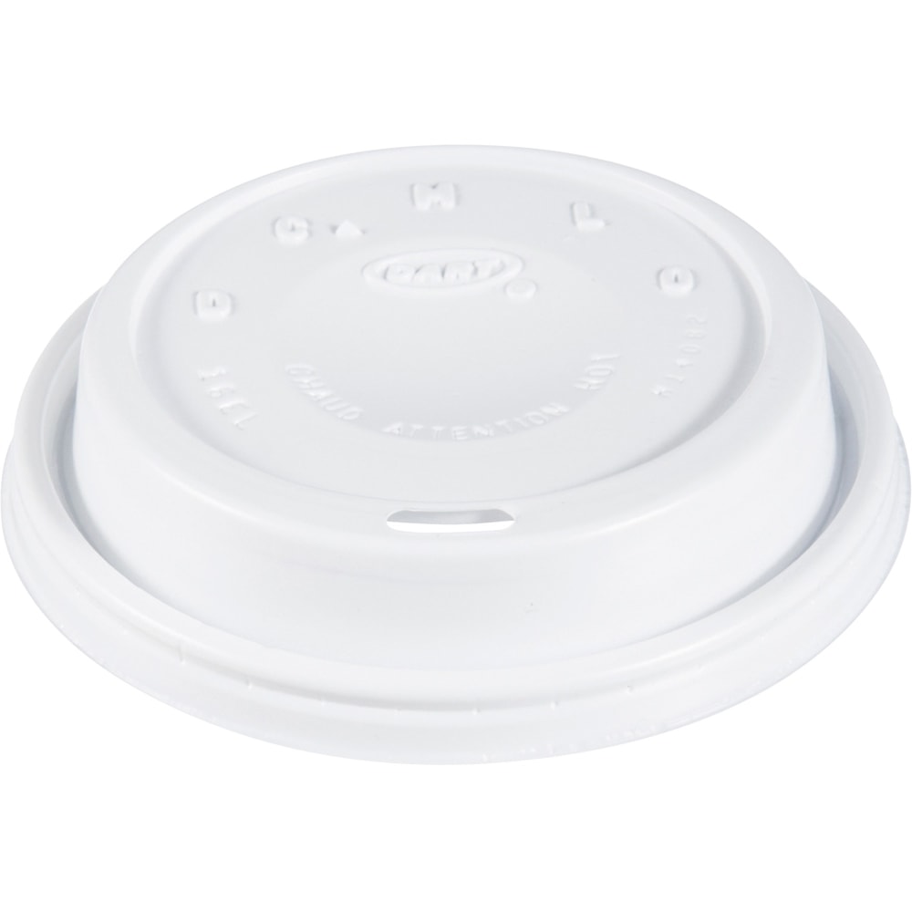 Dart Cafe G Cappuccino Dome Lids, For 12-24 Oz Cups, White, Case Of 1,000