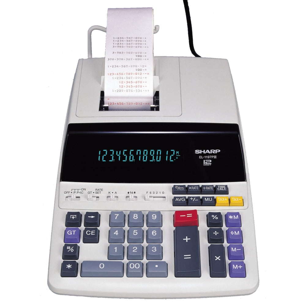 Sharp EL-1197PIII Desktop Printing Calculator