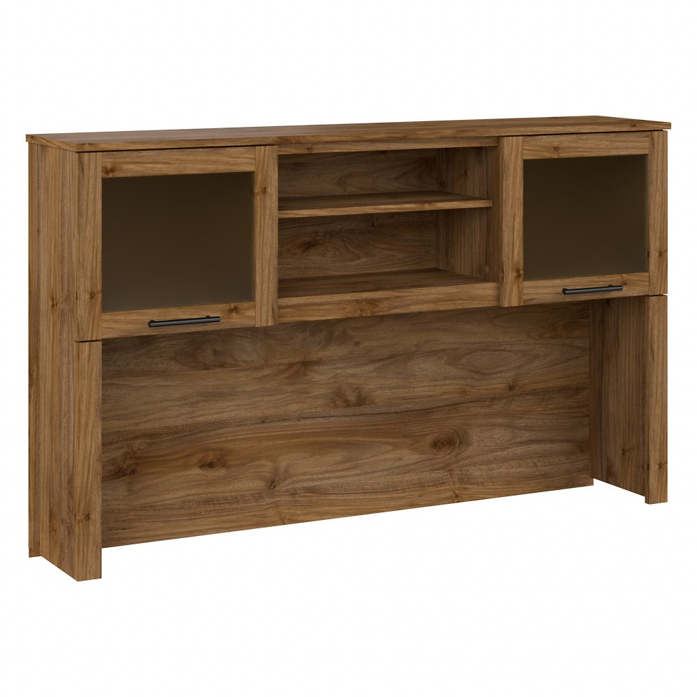 Bush Furniture Somerset 60inW Desk Hutch, Fresh Walnut, Standard Delivery