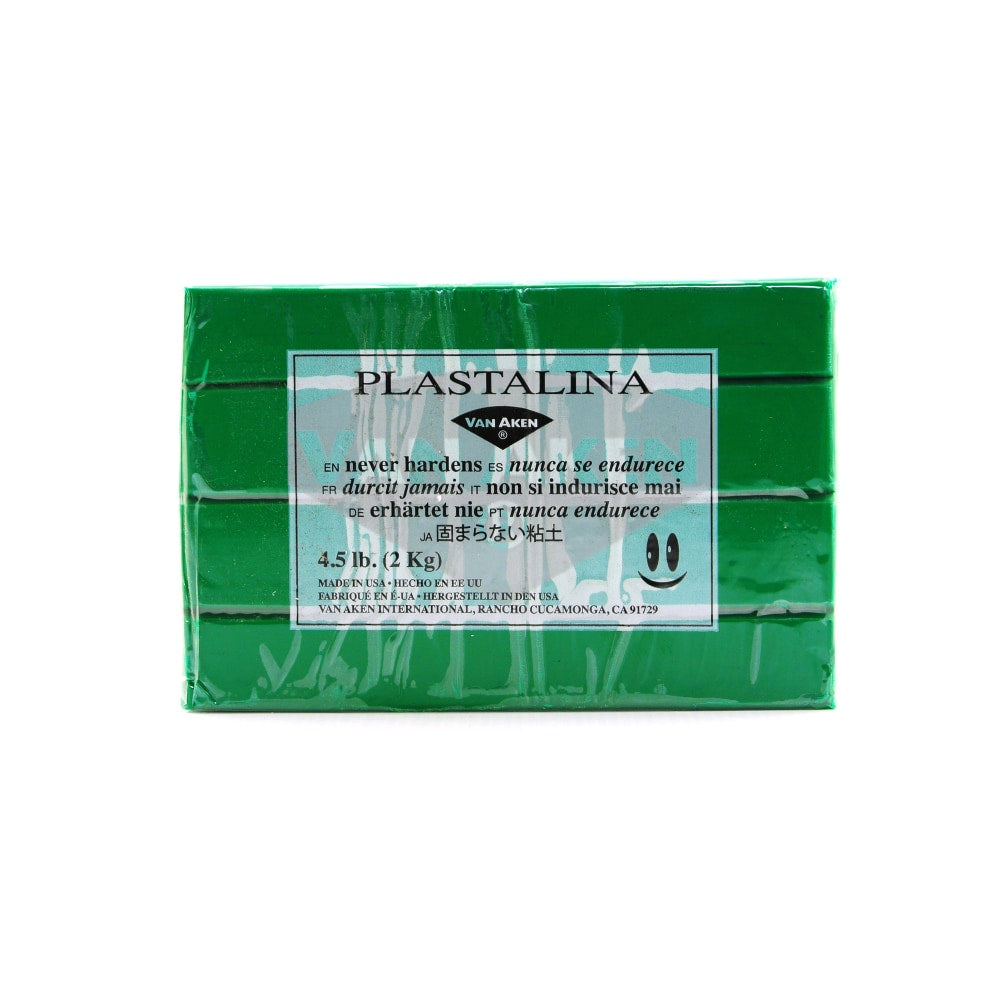 Van Aken Plastalina Modeling Clay, 4 1/2 Lb, Green