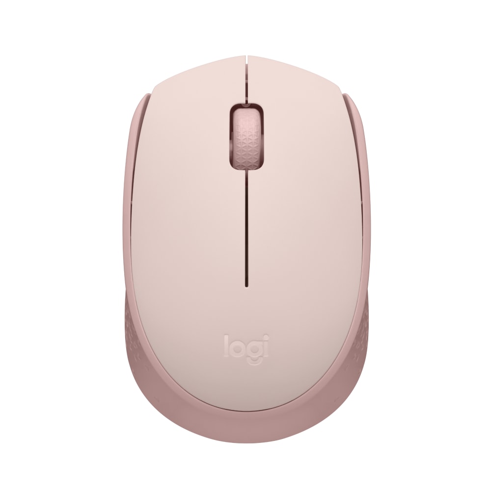 Logitech M170 Mouse - Optical - Wireless - Radio Frequency - 2.40 GHz - Rose - USB - Symmetrical