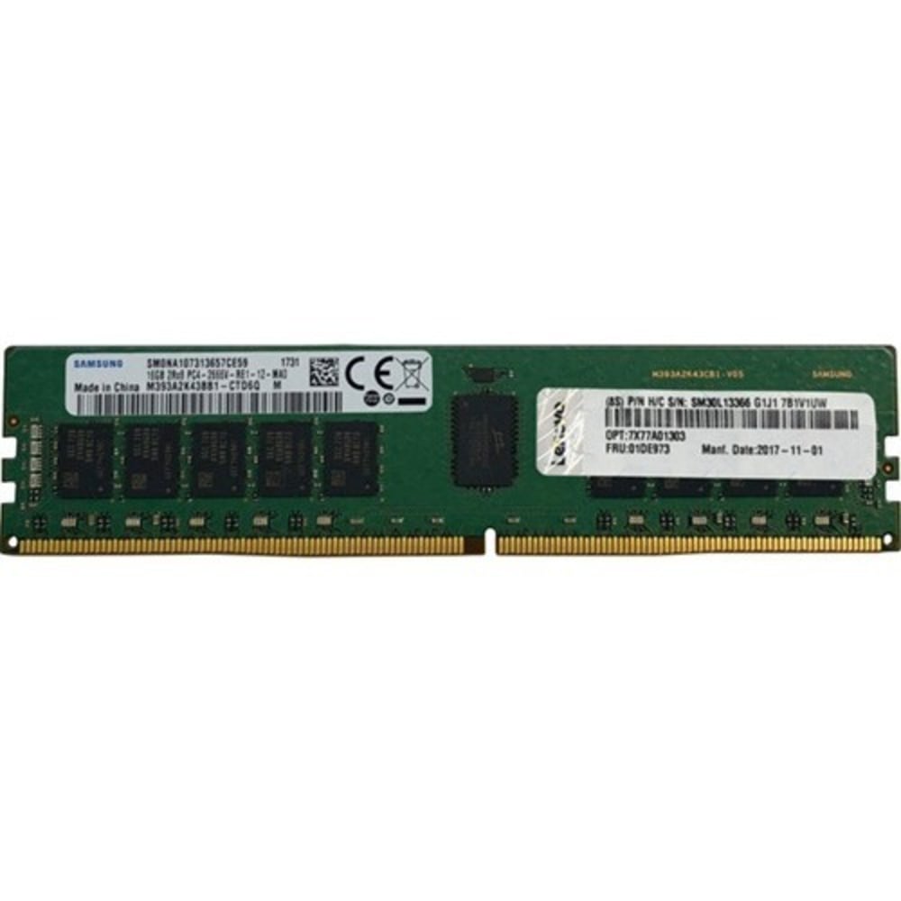 Lenovo 32GB DDR4 SDRAM Memory Module - 32 GB (1 x 32GB) - DDR4-2666/PC4-21300 DDR4 SDRAM - 2666 MHz - CL19 - 1.20 V - ECC - Registered - 288-pin - RDIMM