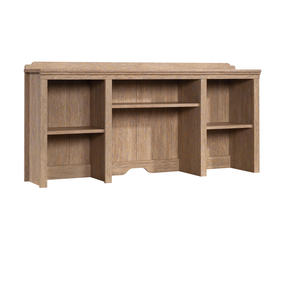 Sauder Rollingwood 54inW Hutch For Credenza Or Writing Desk, Brushed Oak