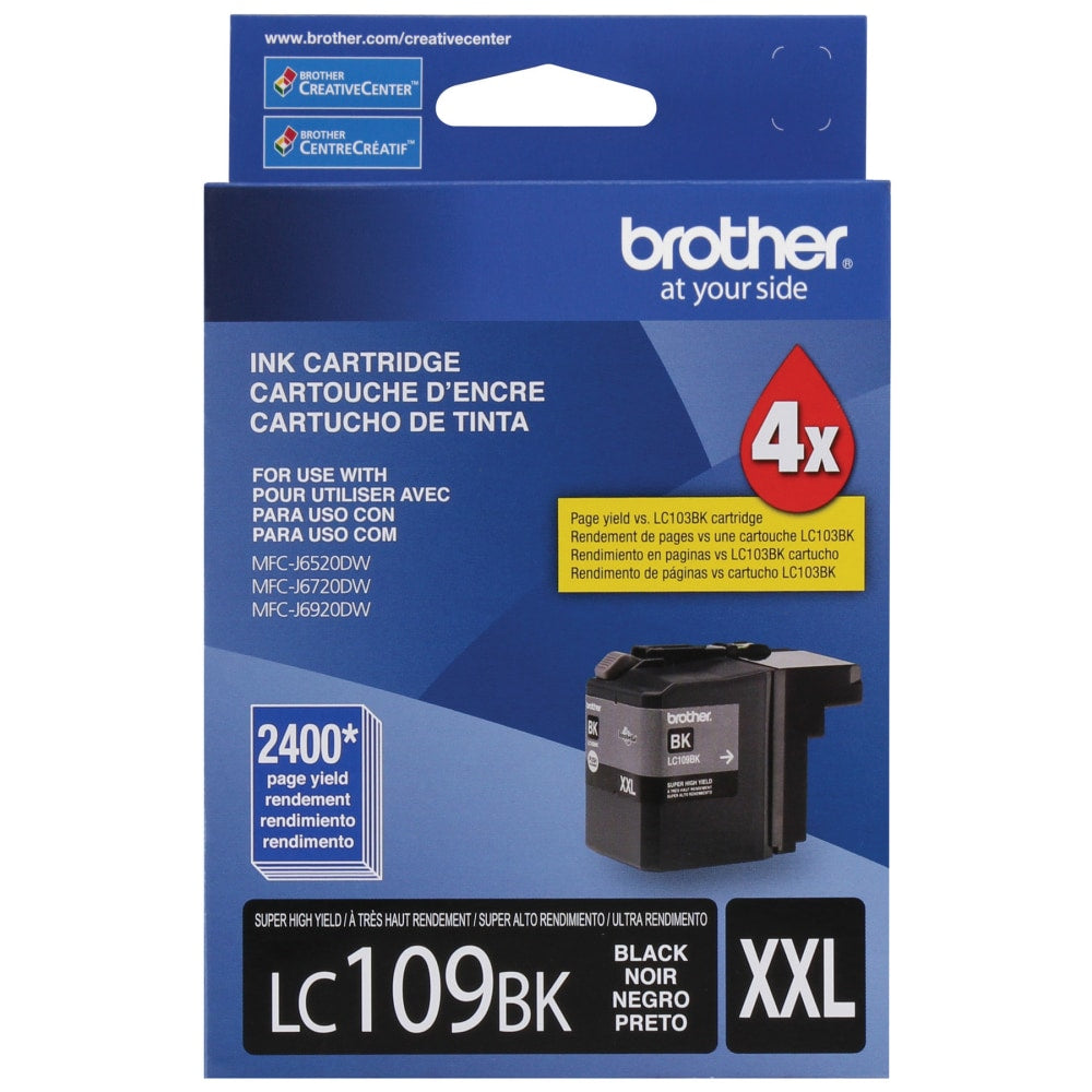 Brother LC109 Black Super-High-Yield Ink Cartridge, LC109BK, LC109BKS