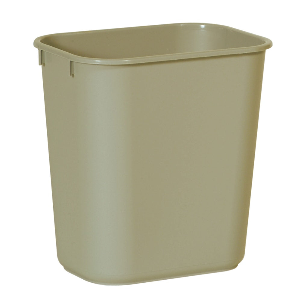 Rubbermaid Durable Polyethylene Wastebasket, 3 1/4 Gallons (12.3L), Beige