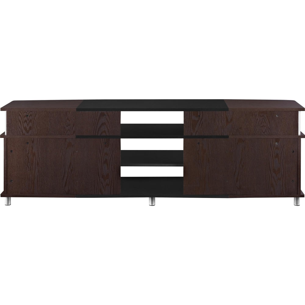 Ameriwood Home Carson TV Stand For 70in Flat-Screen TVs, Cherry/Black