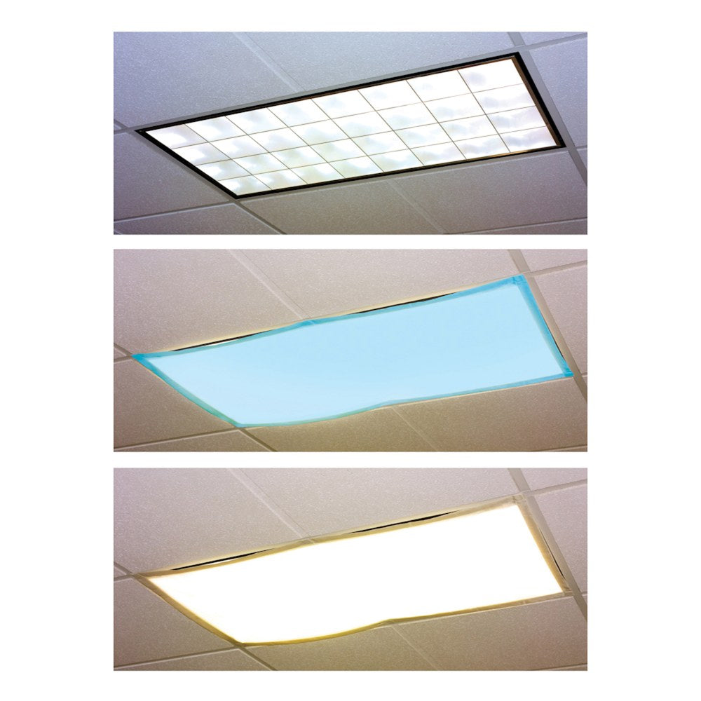 Educational Insights Classroom Fluorescent Light Filters, 36in x 24in, Tranquil Blue, Pack Of 4