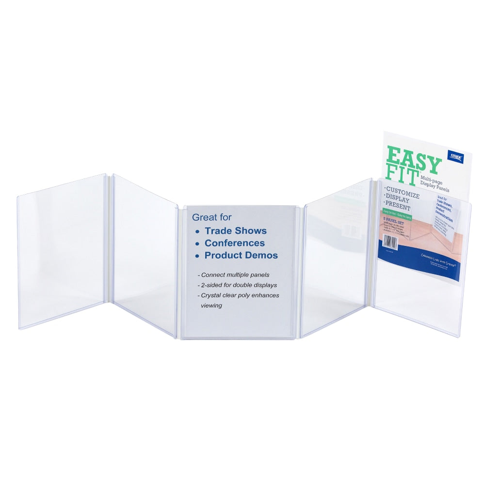 EasyFit Presentation Display Panel, 5-Pocket, Clear