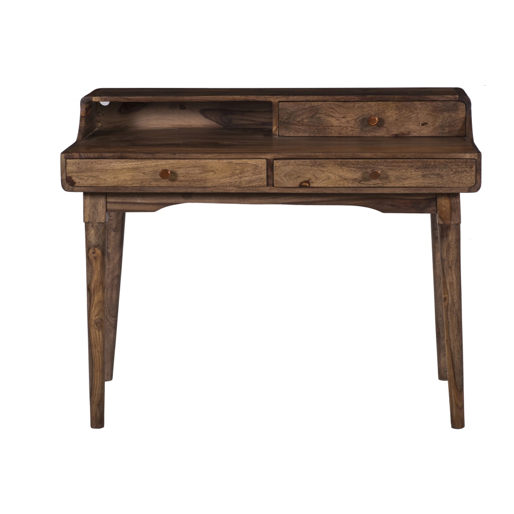 Coast to Coast 45inW Writing Desk With 3-Drawer, Brownstone