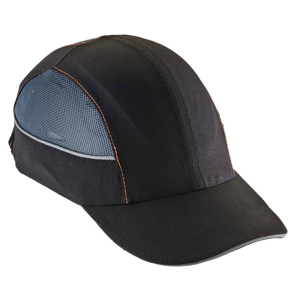 Ergodyne Skullerz 8960 Bump Cap With LED Lights, Long Brim, Black