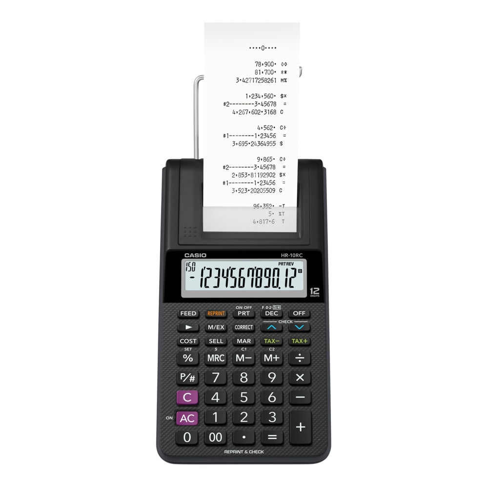 Casio HR-10RC Portable Printing Calculator