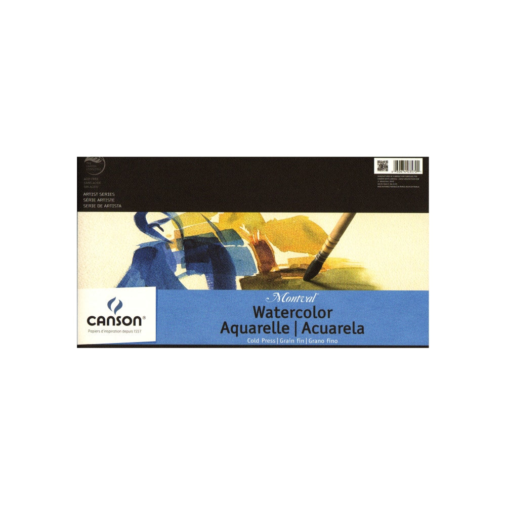 Canson Montval Watercolor Paper, 10in x 15in, 12 Sheets, Pack Of 2