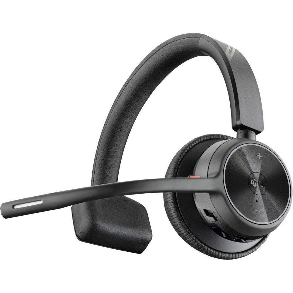 Poly Voyager 4310 Microsoft Teams Certified USB-A Headset +BT700 dongle - Google Assistant, Siri - Mono - USB Type A - Wireless - Bluetooth - 164 ft - 20 Hz - 20 kHz - Over-the-head, On-ear - Monaural - Ear-cup - 4.92 ft Cable