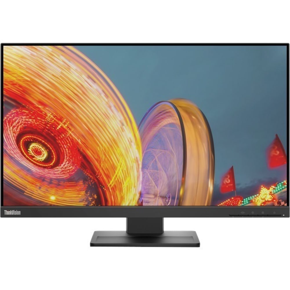 Lenovo ThinkVision E24q-20 24in Class WQHD LCD Monitor - 16:9 - Raven Black - 23.8in Viewable - In-plane Switching (IPS) Technology - WLED Backlight - 2560 x 1440 - 16.7 Million Colors - 300 Nit - 4 ms - Speakers - HDMI - DisplayPort