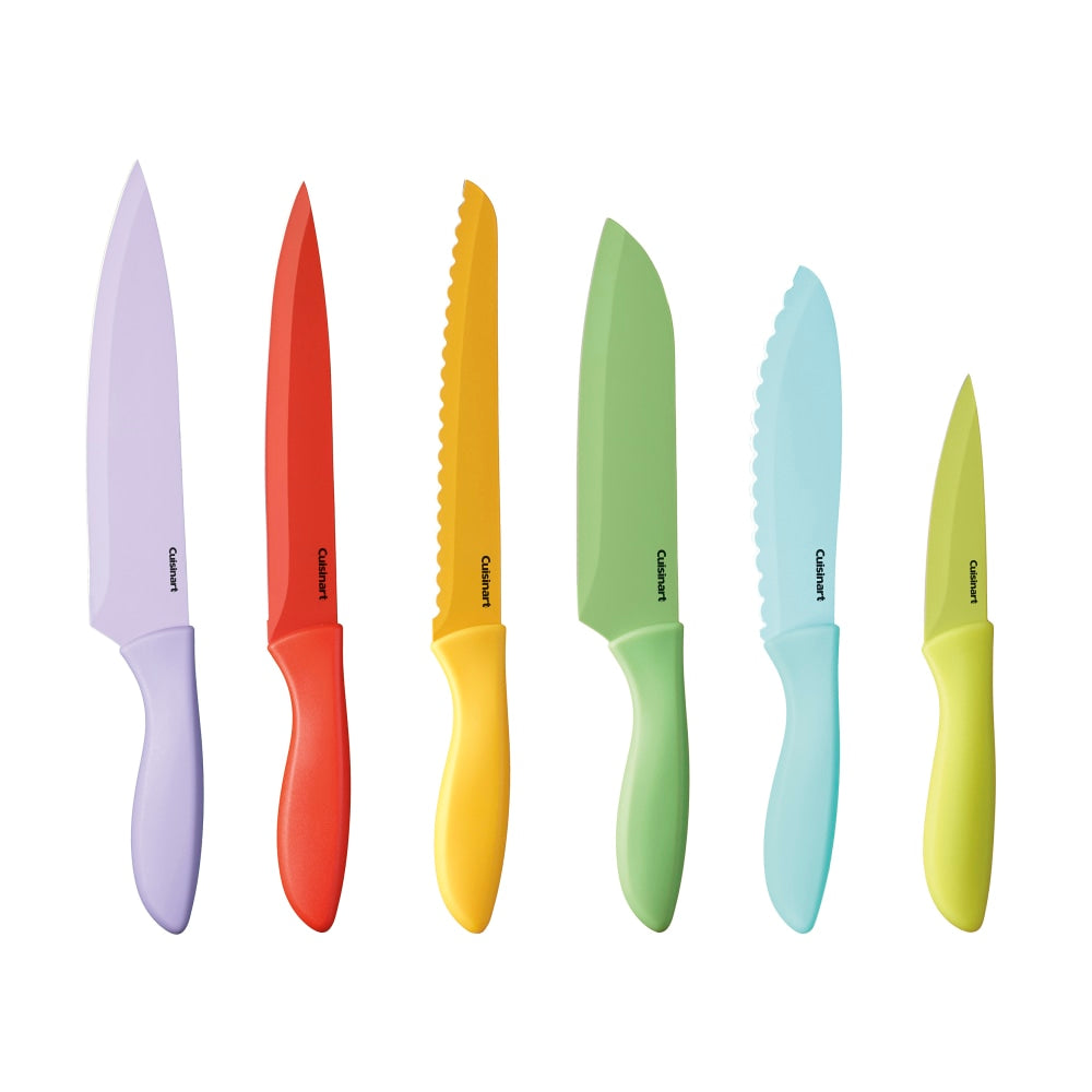 Cuisinart Ceramic-Coated 21-Piece Knife Set With Blade Guards, Multicolor