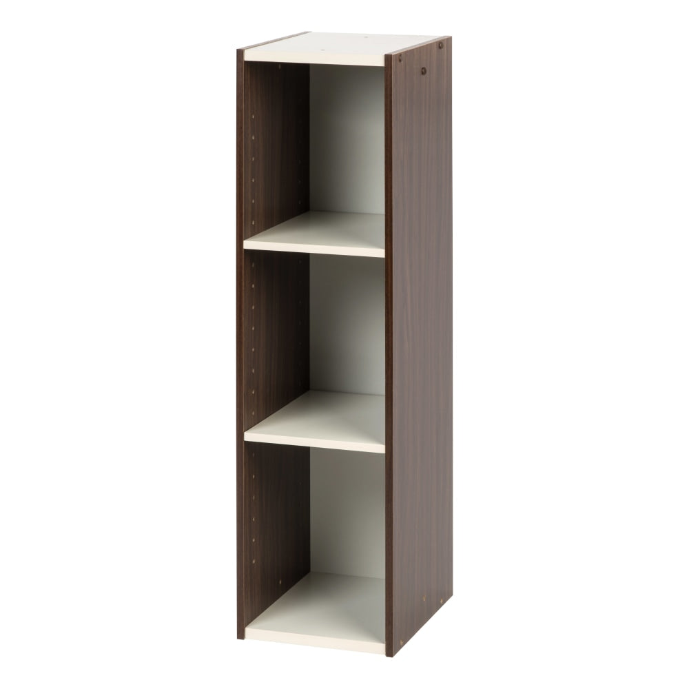 IRIS 35inH Space-Saving-Shelf, Walnut Brown