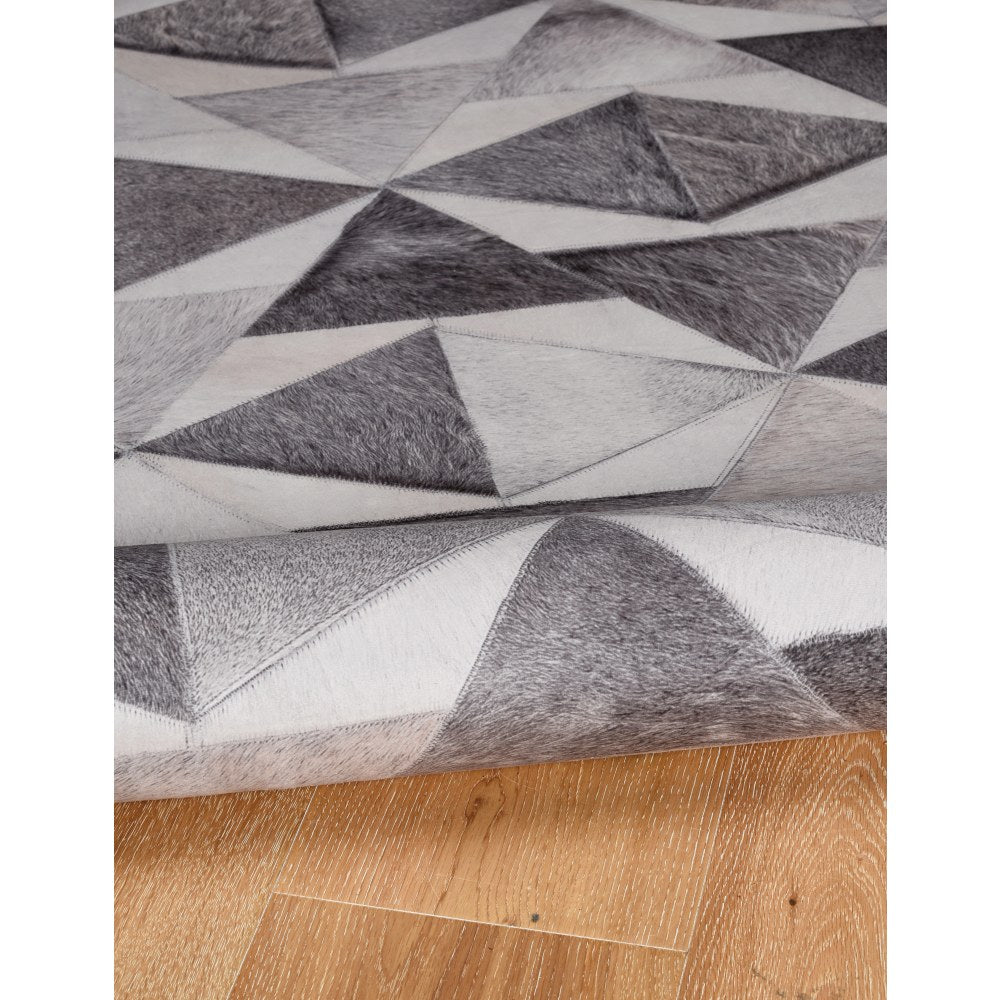 Linon Bingham Area Rug, 5ft x 7ft, Vitnor, Gray/Ivory