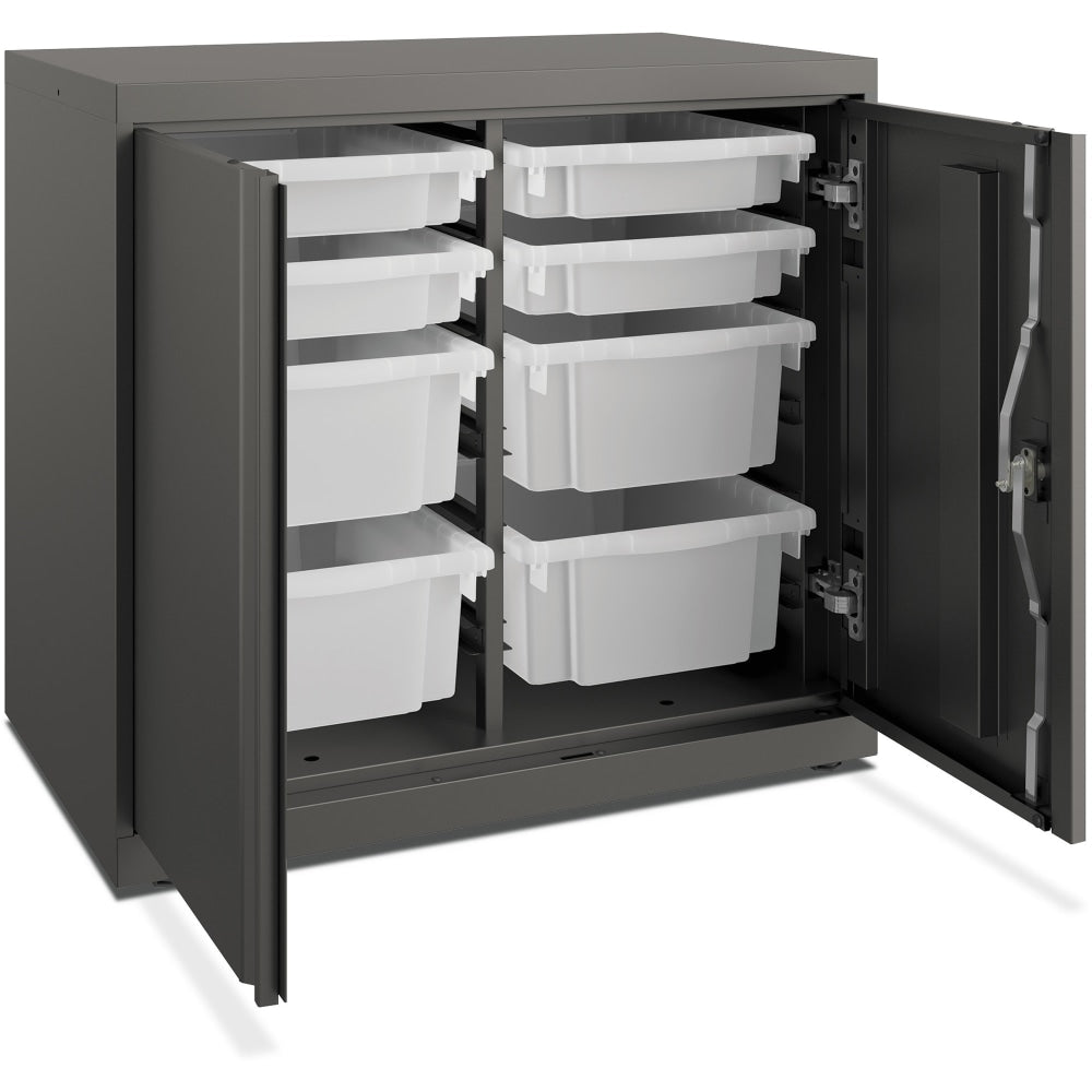 HON Flagship Modular Storage Cabinet - 30in x 18in x 28in - Material: Metal - Finish: Gray