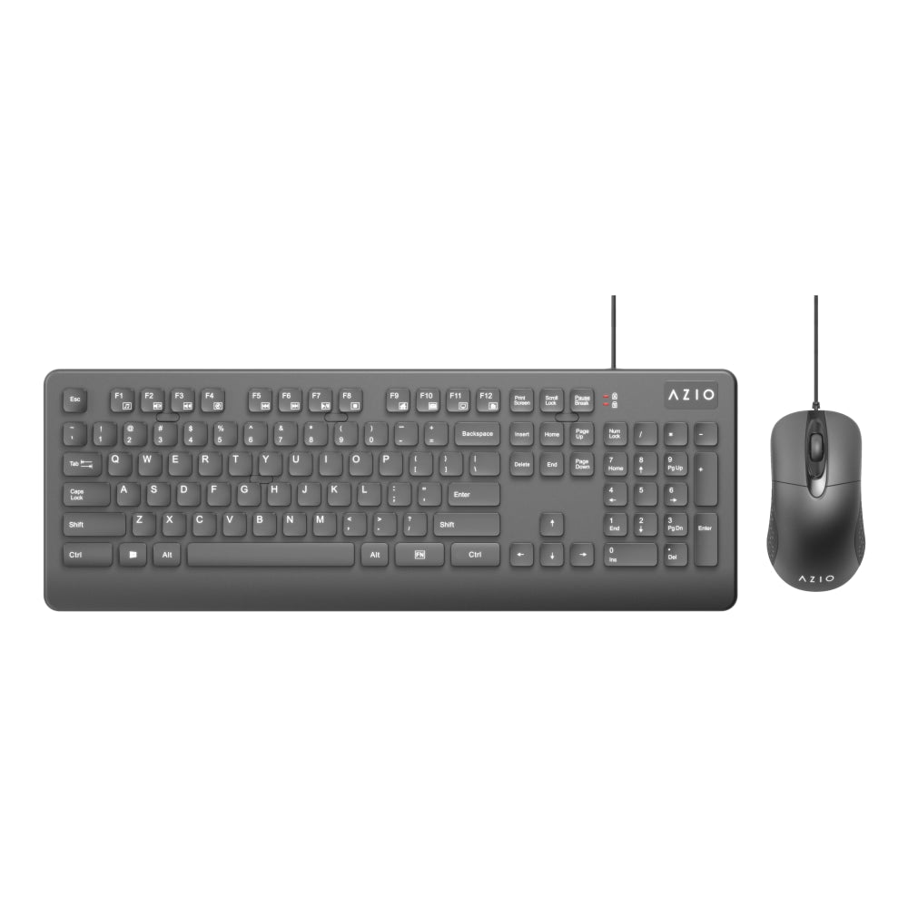 Azio KM535 USB Mouse And Keyboard With Antimicrobial Protection, AZI917800F048