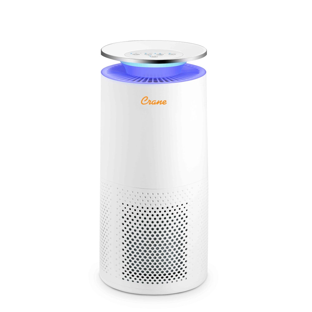 Crane Ultra Premium True HEPA Air Purifier, 500 Sq. Ft. Coverage, 18-3/4in x 9-1/2in