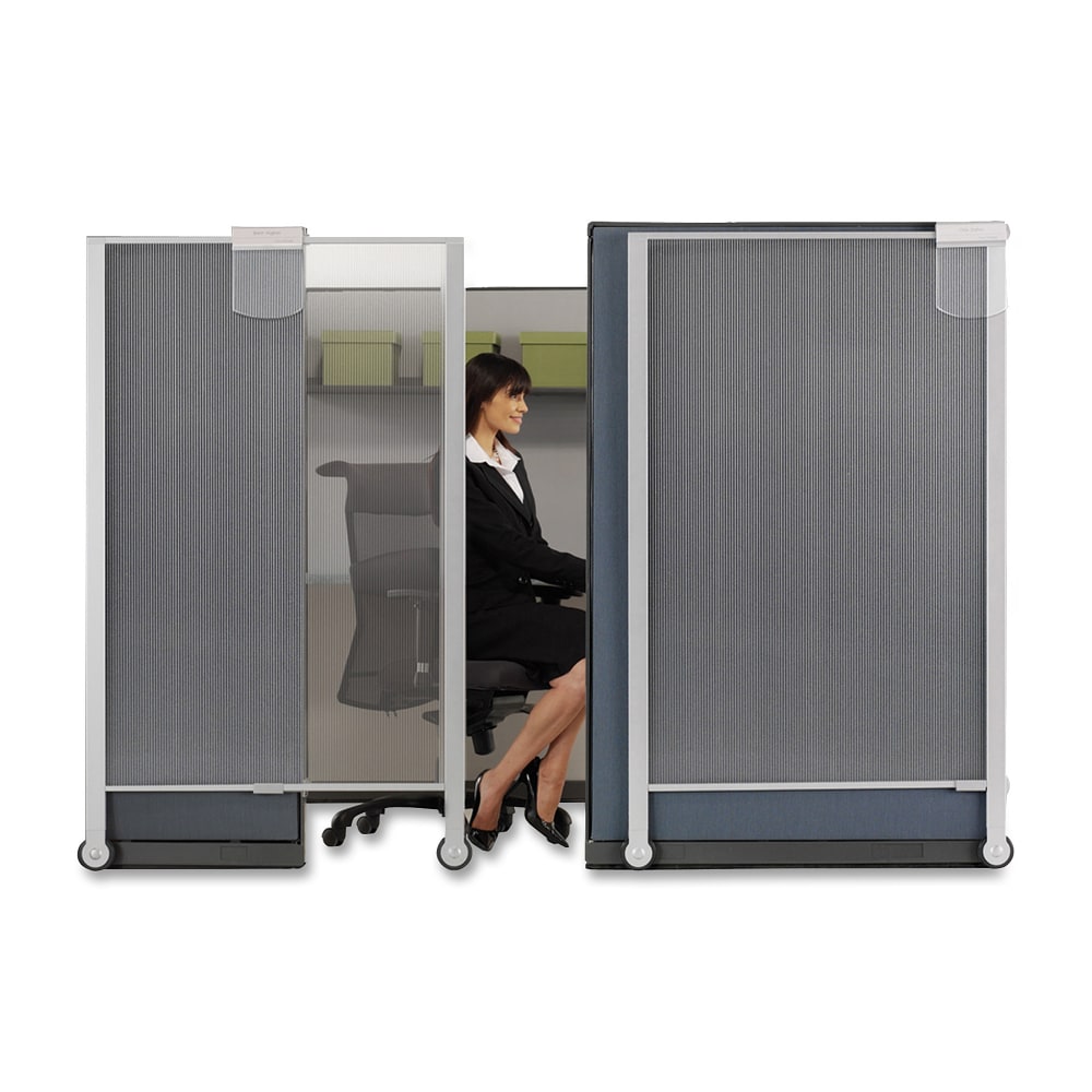 Quartet Workstation Privacy Screen, Silver