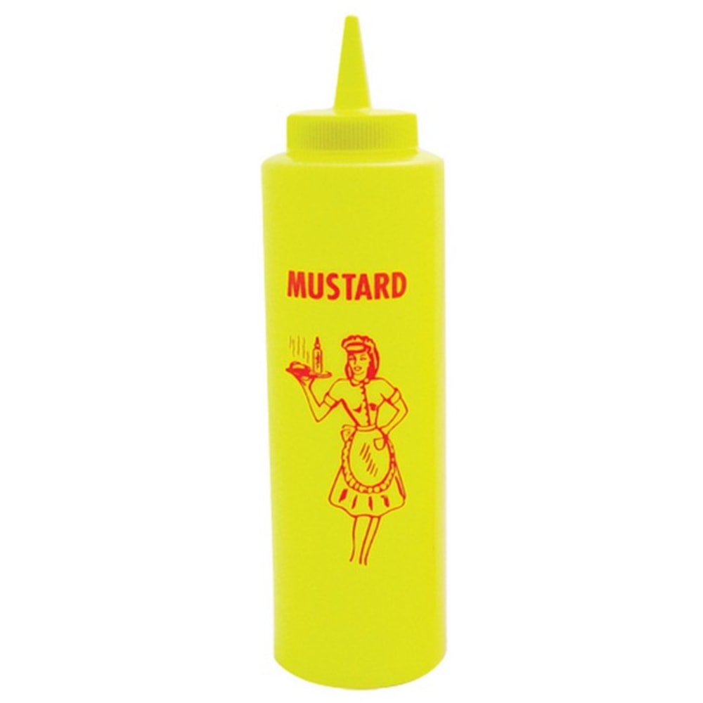 Tablecraft Mustard Squeeze Bottle, 12 Oz, Yellow